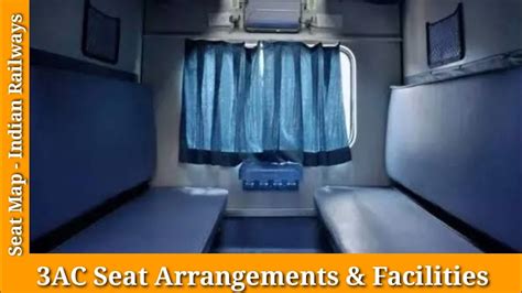 3ac seating arrangement in train.